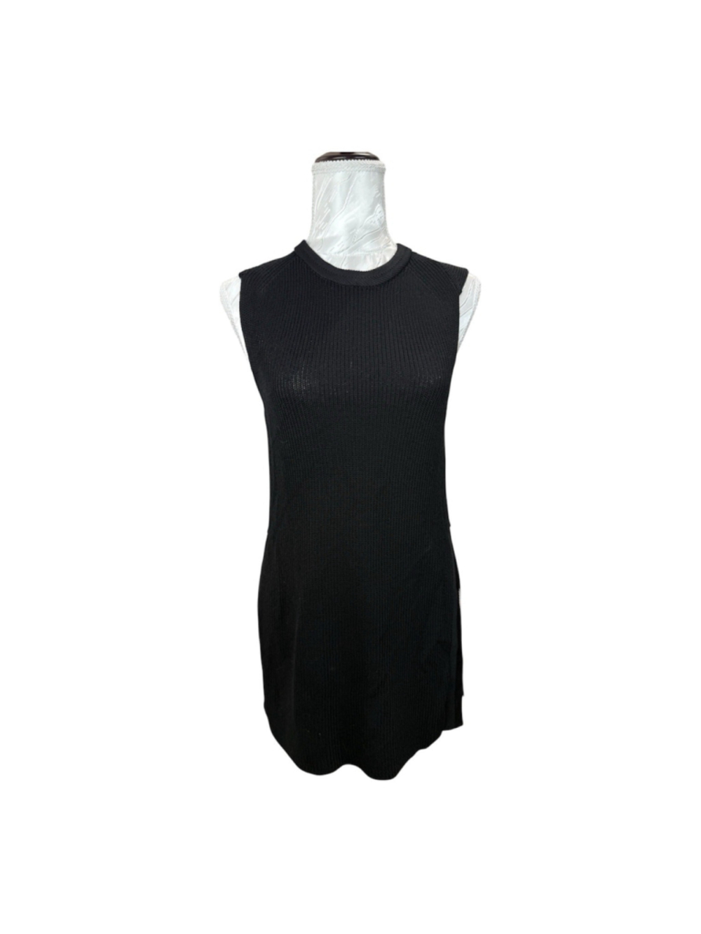 Wilfred Aritzia Black Ribbed Sleeveless Tank Top Longline Women’s XSmall
